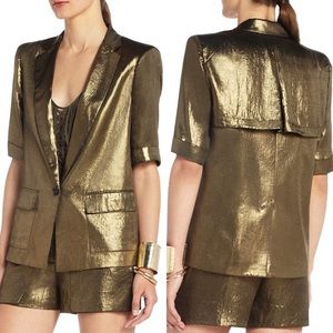 BCBG Gold S/S Blazer - XS